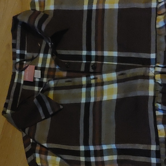 3/$40 Paisley Sky Plaid Shirt Sz XL - Picture 3 of 6